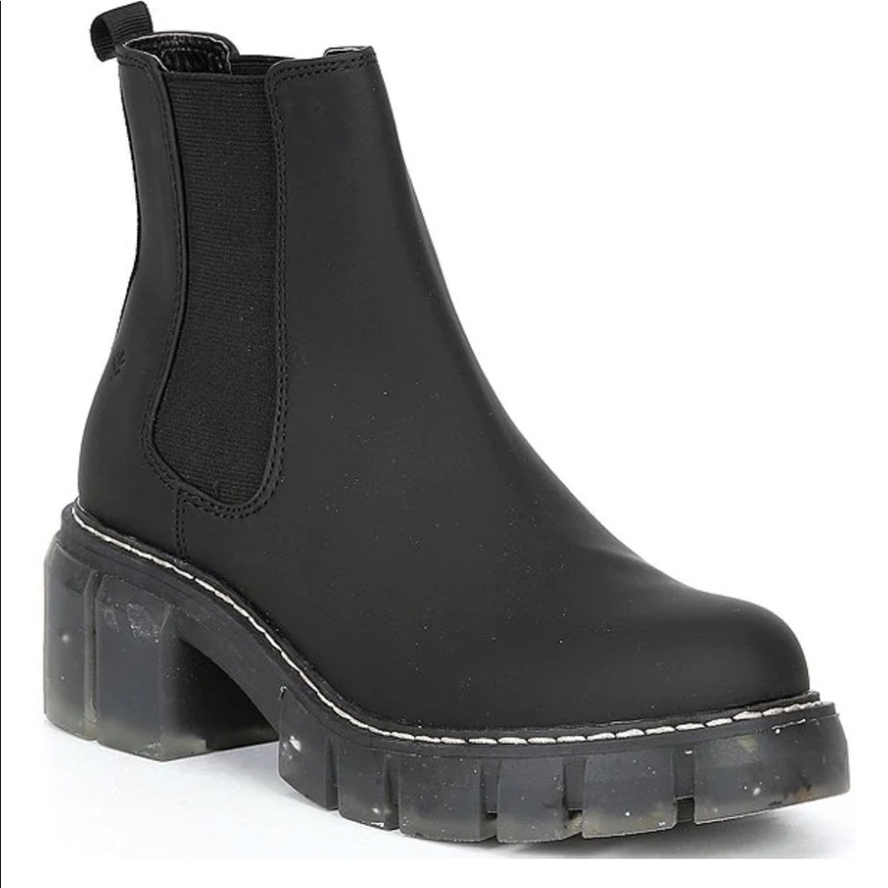Cool Planet by Steve Madden Rangerr Chunky Lug Sole Booties-Size 9